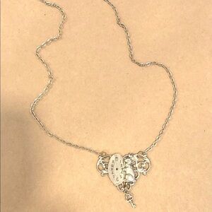 Elegant Silver Heart Pendant Necklace